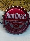 Free Shipping Vintage Sun Crest Strawberry Soda Bottle Cap New Unused Pepsi Cola