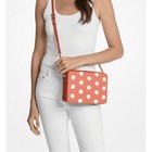 Michael Kors Jet Set Item Large East West Crossbody Zip Bag Polka Dot Red Clay