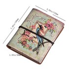  Vintage Refillable Journal  Premium Leather Traveler Notebook A6 Bird