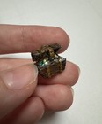 Vtg Artisan Ooak Dollhouse Miniature Metal Tiny Storage Trunk Treasure Chest 