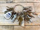 Vintage Keys Lot Keyring Full Of Old Keys For Lock Door Car Padlock Etc