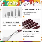10pcs Palette Knife Stainless Steel Painting Knife Set Flexible Spatula Pallet K