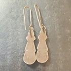 Sterling Silver Multicolor Teardrop Dangle Earrings Hook Ethnic