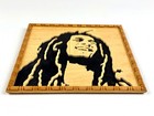 Vtg Bob Marley 3d Hanging Felt   Wood Carving Made In Argentina 8 5 x8 5 