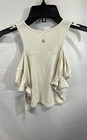 Lululemon Women s Shoulder Cut-out Yoga T-shirt Tan Silk Blend Nwt Sz 4