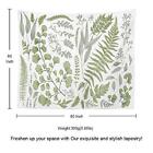 Kayel Botanical Polyester Fabric Tapestry Floral With Green White Spring Wall