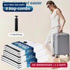 Upgogo Travel Vacuum Bags For Luggage With Hand Pump vacuum Seal Bags For Clothi