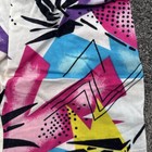 Vtg Kids 10 Boys Girls Shorts Colorful Abstract Print 80s 90s Geometric Neon