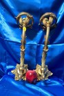 Pair Of Gilt Bronze Foliate Sconces - 19 Inches Tall