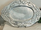 Vari Disenos Cast Pewter Serving Plate 14 5 X 10 Diameter   Signed V Disenos