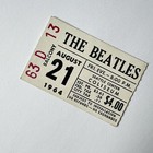 1964 Original Rare Beatles Concert Ticket Seattle Coliseum  Good Condition