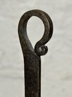    rare Original Early 18th C Primitive Wrought Iron Spatula Peeler Old Patina   