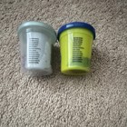 Play-doh Modeling Clsy Lot Of 2 W  Lids - Blue   Gray-2oz New 