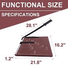 18 Inch Guillotine Paper Cutter Heavy Duty Professional Trimmer For Cardstock 12