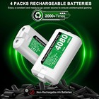 4 4080 Mwh Rechargeable Battery   Charging Station For Xbox One  xbox Series X s