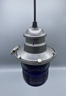 Vintage  Airport Runway Pendant Ceiling Light  Silver Finish
