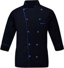 Chef Works Coat Poly Cotton Double Breasted Jacket Multi-colored Kitchen Uniform