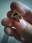 1 10 10k Yellow Gold Naa North American Aviation Pin Tie Tac Bird Ruby 15 Year 