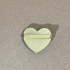 Authentic Chanel Black And Gold Cc Heart Button   Charm   2023 Holiday Edition
