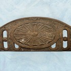 Antique Vintage Cast Iron Stove Part Ornate Spider Web Design 17 5   