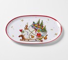 Pottery Barn Grinch Platter Holiday Tray Party Dr Seuss Christmas Plate Disney O