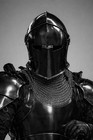 Medieval Barbuta Knight Full Armor Suit   Crusader Steel Barbuta Helmet   Plate