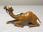 Vintage Leather Wrapped Camel 15 1 2  L X 8  H X 3 1 3  W