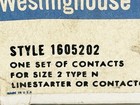 New Westinghouse 1605202 Contact Kit 3 Pole Size 2