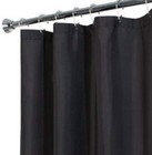 Black Magnetized Shower Curtain Liner Waterproof With Metal Rustproof Grommets