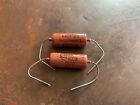 K40y-9 B  022 Uf   400v Russian Capacitors New Old Stock Paper In Oil  pio  Pair