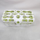 Munchkin Dishwasher Washing Rack Baby Bottle Straws Nipples White Green
