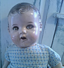 Ideal Doll Cuddle 1930 s  Sleep Eyes Open Mouth Teeth Mama Speaker Orig Clothes