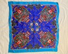 Vtg Souvenir Scarf Turkey Turkye Camels Palace