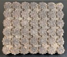 Antique 19th Century Indian Wooden Marigold Buti Pattern Textile Block Stamp
