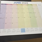 One Desk Calendar 2026-27  17   X 22   With Desktop Mat 18 Months Desktop New