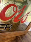 Vintage Coors Beer Mirror Sign Wood Frame Mountain Bar Decor Large Rustic