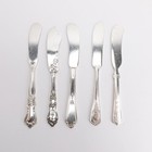 Mixed Vintage Polished Silverplate Lot Of 100 Flat Handle Butter Spreaders A