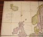 Faden A Map Of Europe Divisions States Partitions Wall Map Slipcase Linen 1804