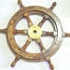Vintage  Antique Wall Pirate Steering Gift Boat Brass 24   Wheel Decor Sea Ships