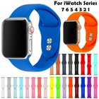 2pcs Replacement Strap Belt Silicone Band For Apple Watch Series 7 6 5 4 3 2 1 