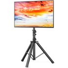 Modern Portable Tripod Tv Stand With Swivel   Tilt Mount For 32-75 Inch Flat Tvs