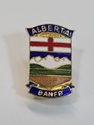 Banff Travel Souvenir Lapel Pin Alberta Coat Of Arms Canada