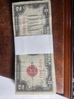 1928 -53-63  2 Dollar Red Seals    2 Bill G-xf _ Collectible Lot Currency