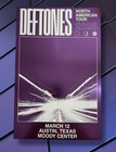 Deftones Poster 11x17 Austin Tx 3-12 2025 Tour Limited Ed  Purple Foil Authentic