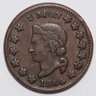 1864 Patriotic Civil War Token - The Union - F-35 265a