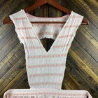 Vintage Pinafore Apron Full Apron Cottagecore Pink Stripe With Lace Read