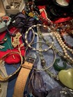 Antique Vintage Junk Drawer Jewelry Estate Sale Find Lot Q-8