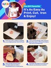 Printable Iron-on Heat Transfer Paper For T Shirts  Light Fabrics  6 Sheets 8   