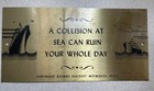 Nautical Themed Brass Plaque Ship Boat Decor Wall Hanging Weymouth Vintage 
