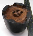 Goodspeed  4  Diameter Roller Term  Industrial Foundry Wood Mold Pattern Vintage